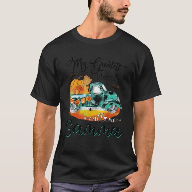 Lastbil Halloween Min Underbarare välsignelse kall T Shirt (Framsida)