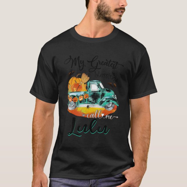 Lastbil Halloween Min Underbarare välsignelse kall T Shirt (Framsida)
