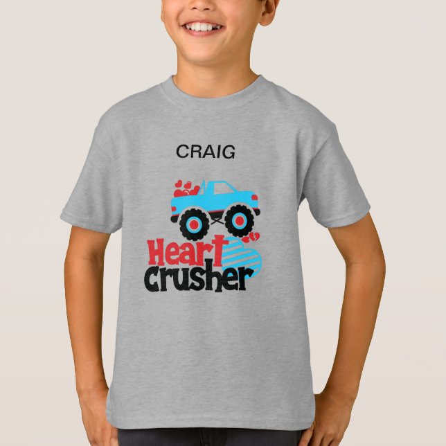 "LASTBIL HEART CRUSHER" T-SHIRT-PERSONLIG T SHIRT (Framsida)