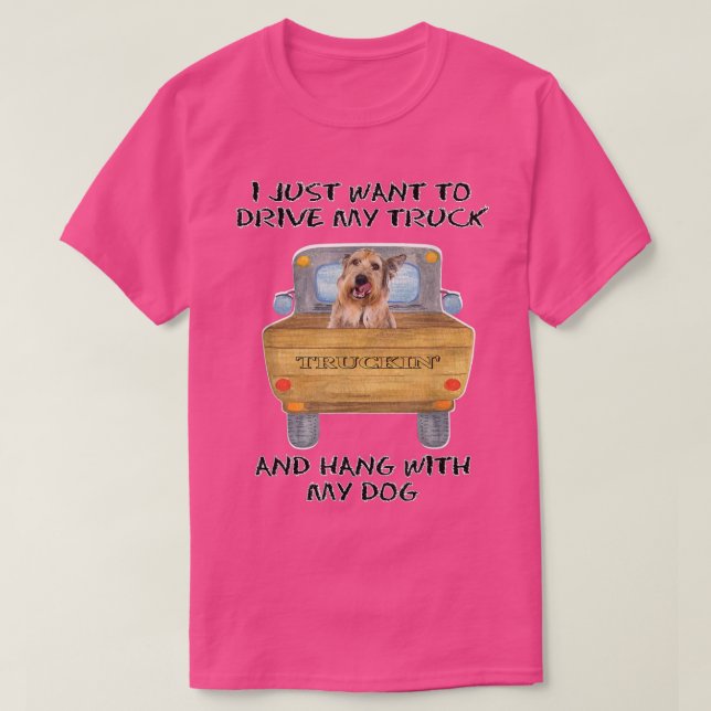 Lastbil Hund Berger Picard T Shirt (Design framsida)