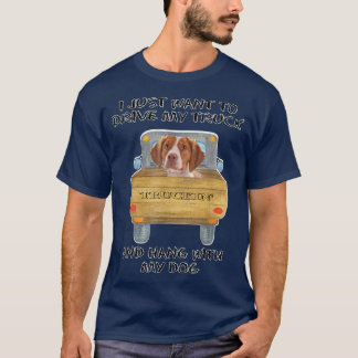 Lastbil Hund Brittany T Shirt
