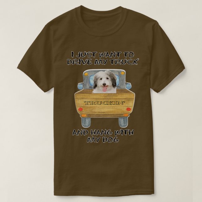 Lastbil Hund Coton de Tulear T Shirt (Design framsida)