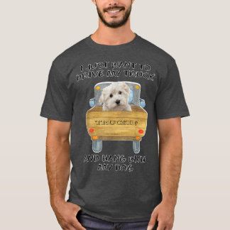 Lastbil Hund maltesiska 2805 T Shirt