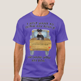 Lastbil Hund Schnauzer 22807 T Shirt