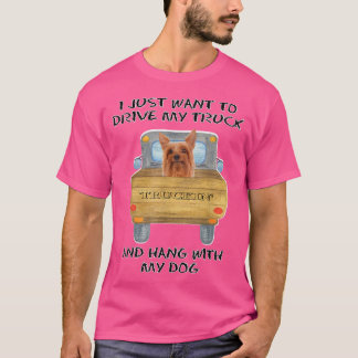 Lastbil Hund Silky Terrier T Shirt