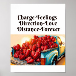 Lastbil i Kärlek - Hjärtat på Hjul Poster