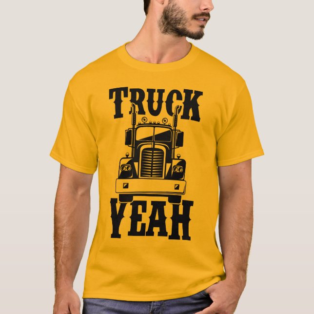 Lastbil Ja Manar T-Shirt (Framsida)