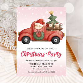 Lastbil jul Party Inbjudningar