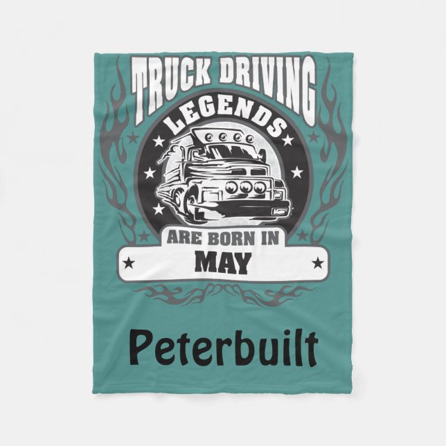 Lastbil-körförklaringar föds i maj i Namn Fleecefilt (Framsidan)