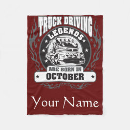 Lastbil-körkortsbeteckningar föds upp i oktober fleecefilt