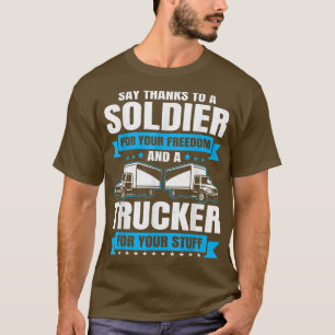 Lastbil Land Trucker Diesel Freight Lastbil Driv T Shirt