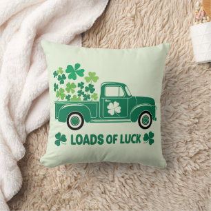 Lastbil last Tur St patrick's day Kudde