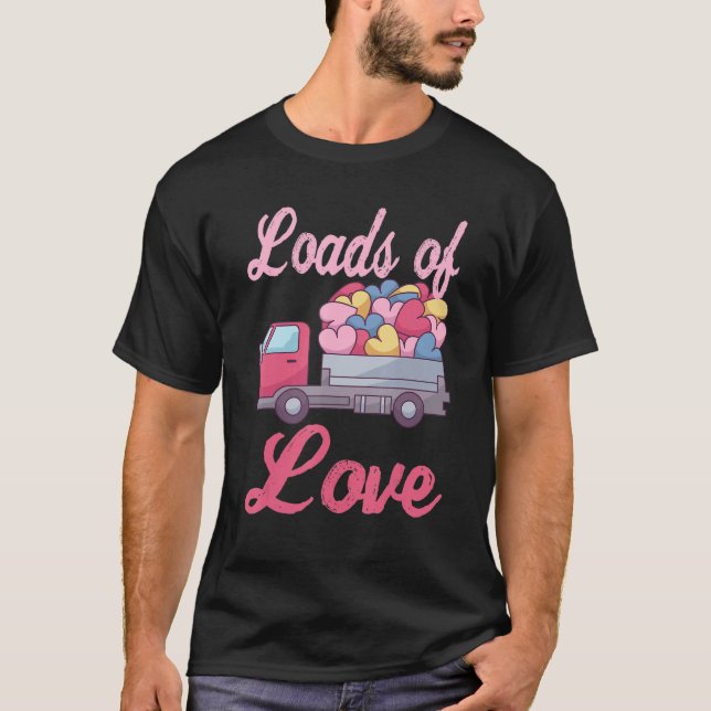 Lastbil med örter och Kärlek T Shirt (Framsida)
