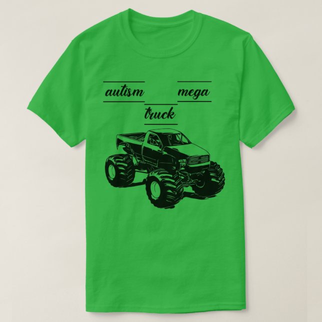 lastbil mega autism klassisk 3 t shirt (Design framsida)
