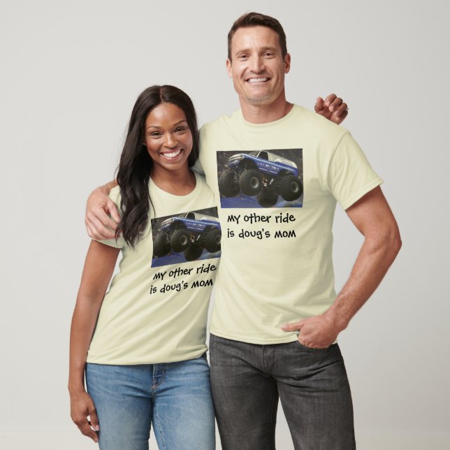 lastbil, min andra rideis doug's mamma tee (Unisex)