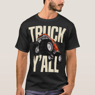 Lastbil Monster 4x4 Pickupa Cowboy Cow med Lastbil T Shirt