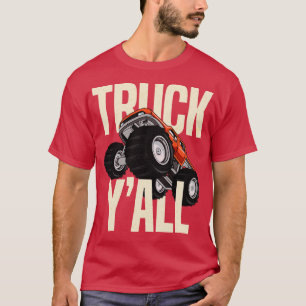 Lastbil Monster 4x4 Pickupa Cowboy Cow med Lastbil T Shirt
