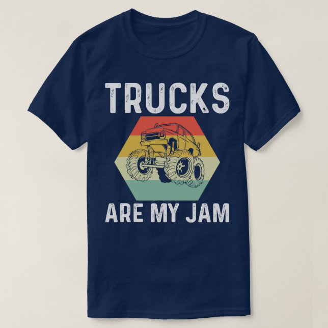Lastbil Monster Tävla Driving T Shirt (Design framsida)