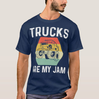 Lastbil Monster Tävla Driving T Shirt