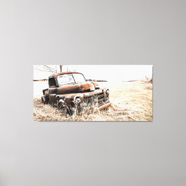 Lastbil överlämnade till tid canvastryck