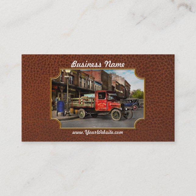 Lastbil - Plattfjäderfä 1926: Visitkort (Framsida)