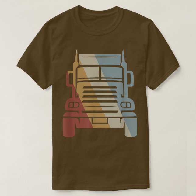 Lastbil Retro Stil Vintage T Shirt (Design framsida)