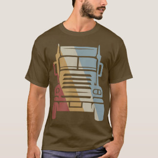 Lastbil Retro Stil Vintage T Shirt