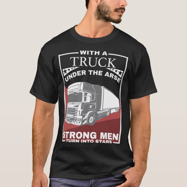 Lastbil Rig Funny motion fantastisk T Shirt (Framsida)