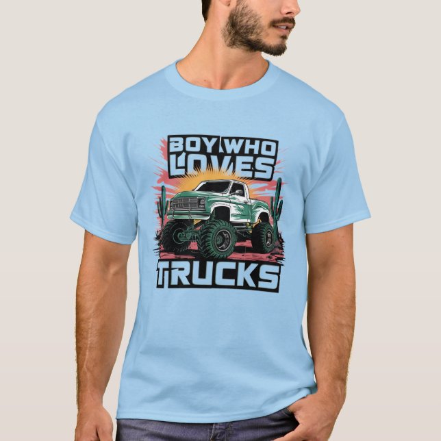 "Lastbil sententast T-shirt" T Shirt (Framsida)