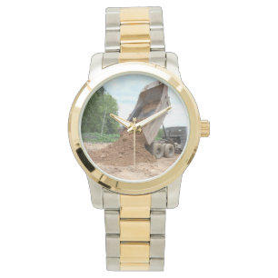 Lastbil som lastar av smuts armbandsur