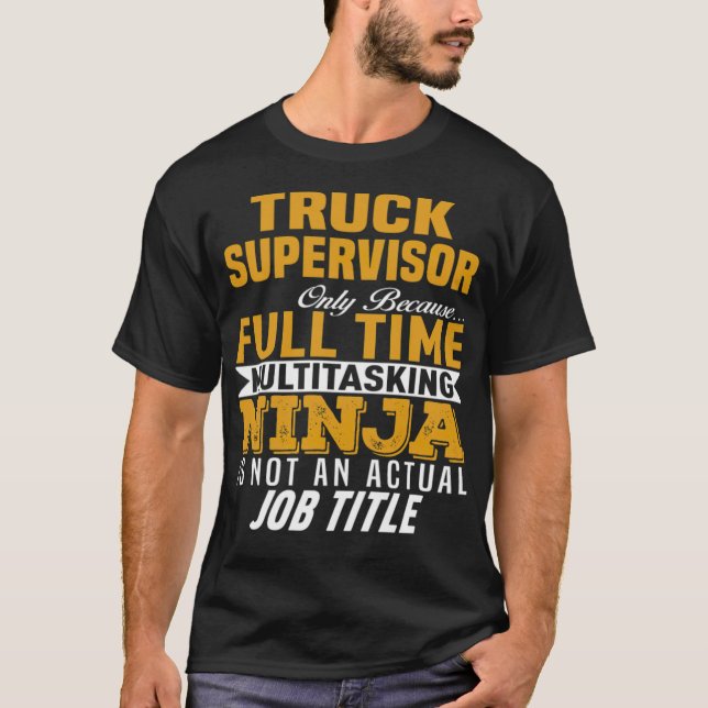 Lastbil Supervisor-gaygåva  T Shirt (Framsida)