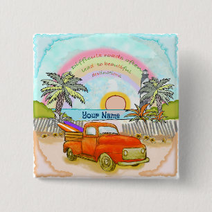 Lastbil Surfer Lighthouse-knapp Knapp