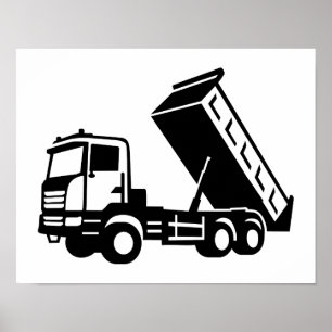Lastbil tipper poster
