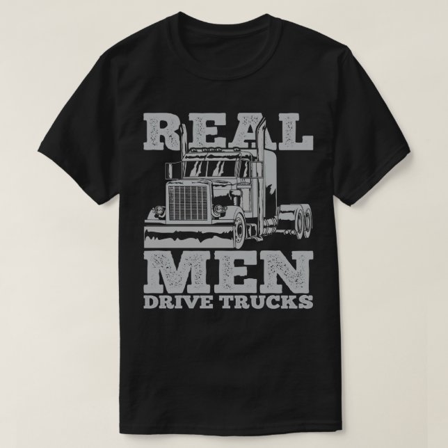 Lastbil Trucker T Shirt (Design framsida)
