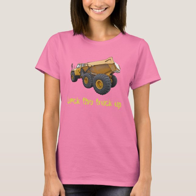 lastbil uppåt tee shirt (Framsida)