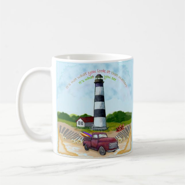 Lastbil Val  Fyrtorn Kaffemugg (Vänster)