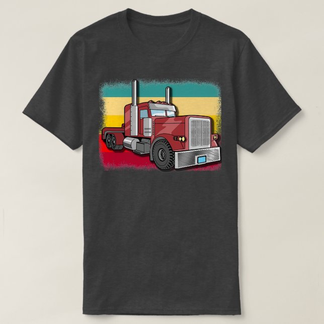 Lastbil Vintage T Shirt (Design framsida)