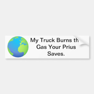 Lastbil vs. Prius Bildekal
