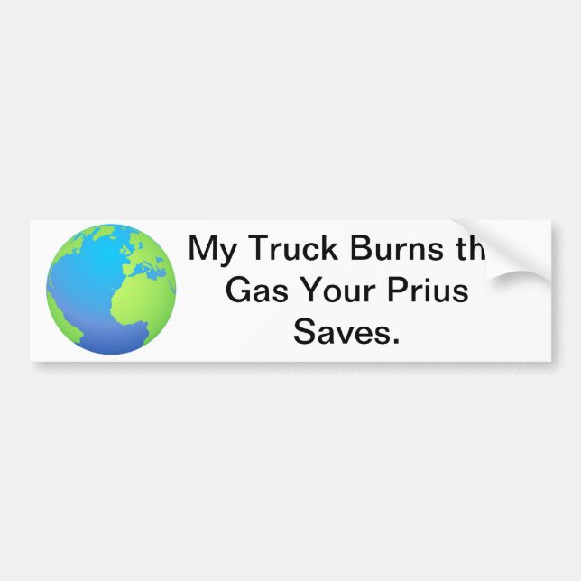 Lastbil vs. Prius Bildekal (Framsidan)
