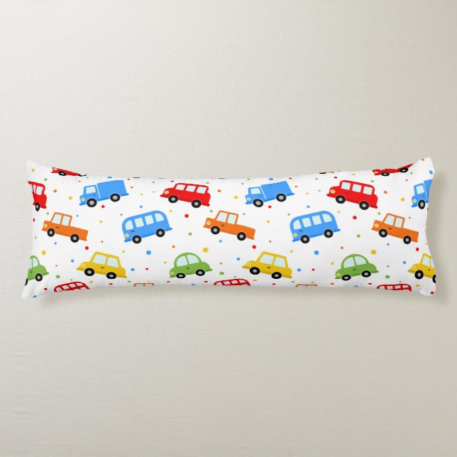 Lastbilar Cars Buss Fordon Bedding Kroppskudde (Framsidan)