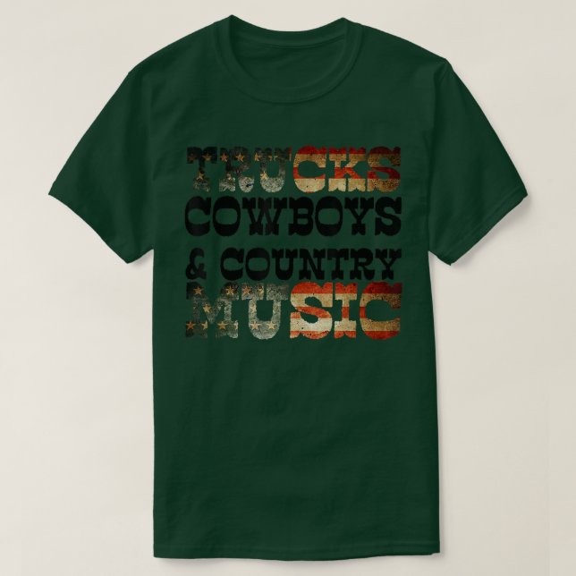 Lastbilar Cowboys & Land of Music Convoy 2022 Quot T Shirt (Design framsida)