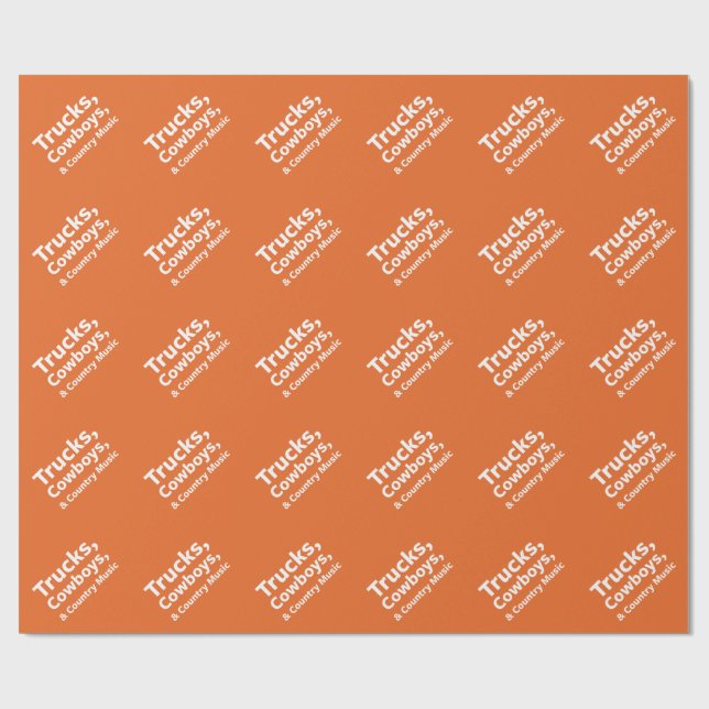 Lastbilar, Cowboys och Land Music Presentpapper (Platt)