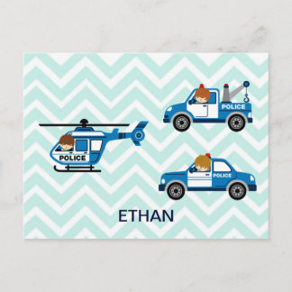 Lastbilar Helicopter Fordon på Chevron Vykort