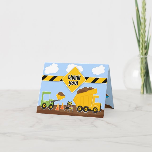 Lastbilar-kort för tack Constructions (Framsida)