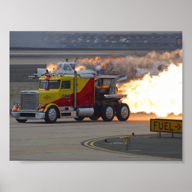 Lastbilar-motorer Poster (Framsidan)