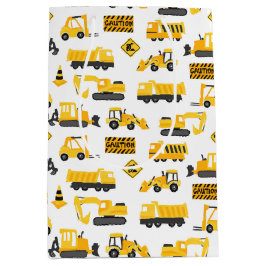 Lastbilar och Signs Mönster White