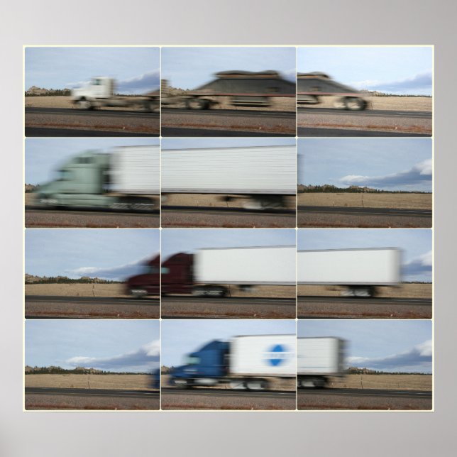 Lastbilar Poster (Framsidan)