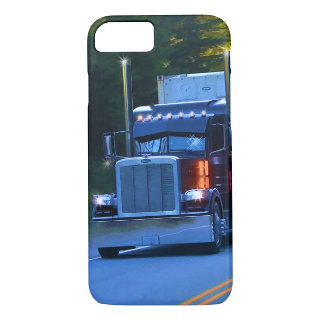 Lastbilar, stor Rig Cargo Lastbil Art Case-Mate iPhone Skal (Baksida)