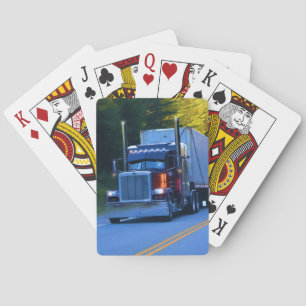 Lastbilar, stor Rig Cargo Lastbil Art Casinokort
