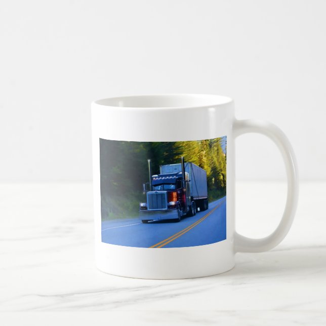 Lastbilar, stor Rig Cargo Lastbil Art Kaffemugg (Höger)